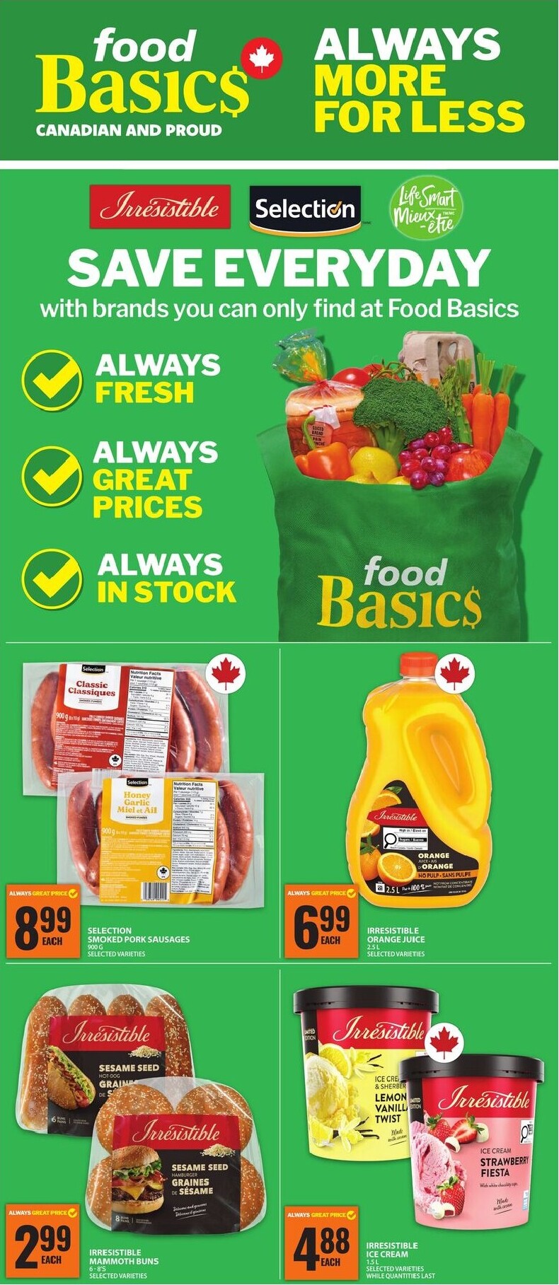 food-basics - New Food Basics - Always more for less Flyer for This Week – 2026-07-02 to 2026-07-30