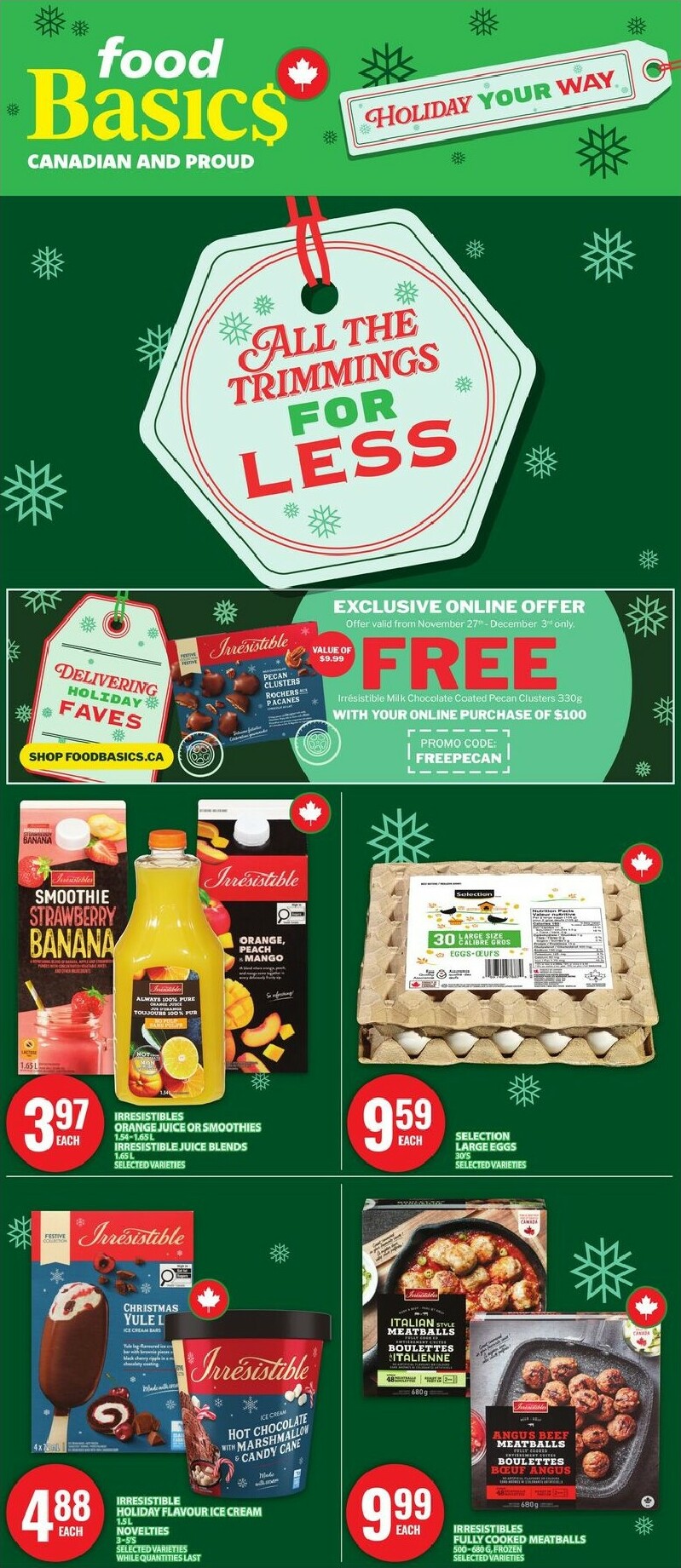 food-basics - Food Basics - Holiday Your Way Flyer Valid From 11-27 to 12-03