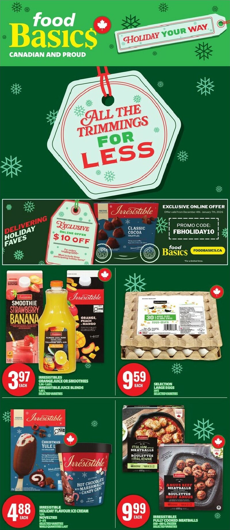 food-basics - Food Basics - Holiday Your Way Flyer Valid From 12-04 to 12-10