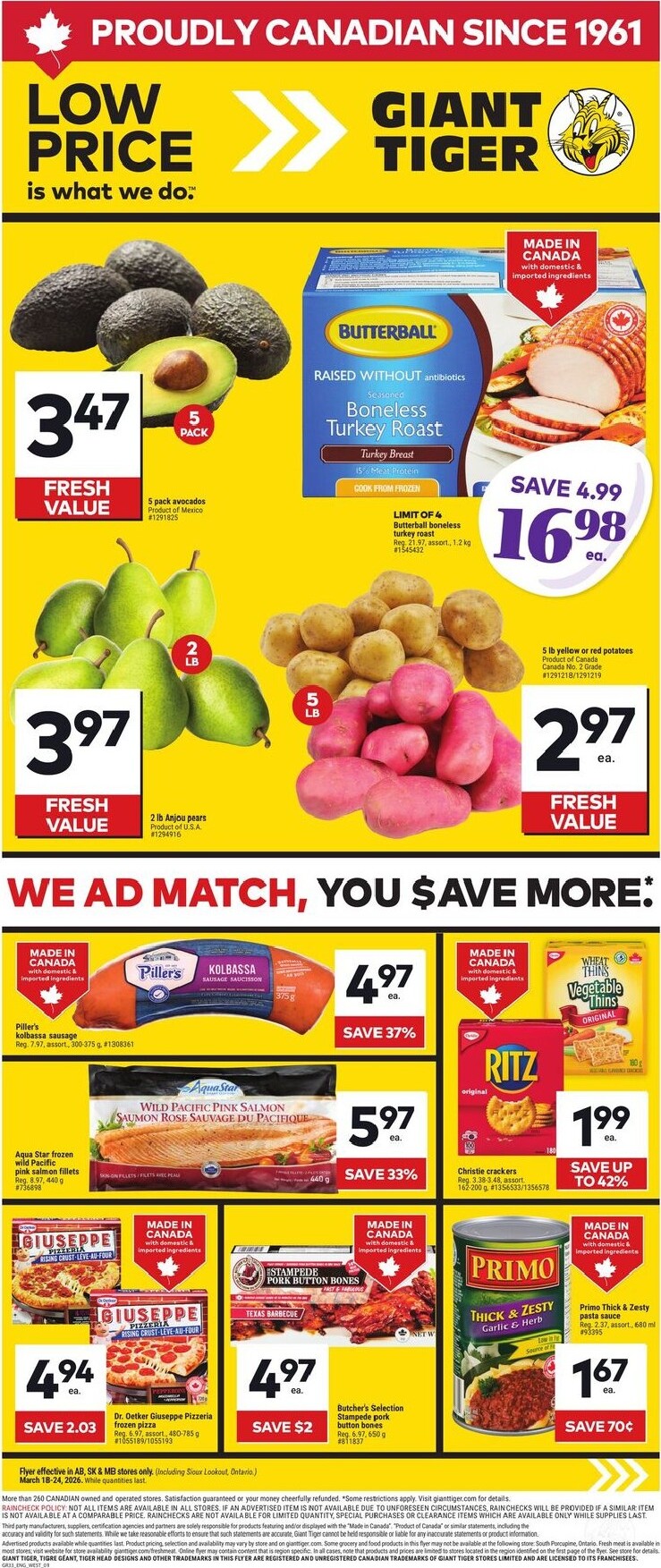 giant-tiger - Giant Tiger Flyer Valid From 2026-03-18 to 2026-03-24 - page: 1