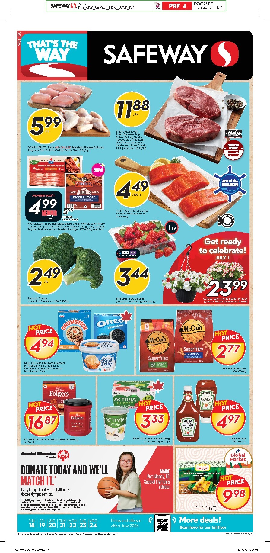 safeway - New Safeway Flyer for This Week – 2026-06-18 to 2026-06-24 - page: 1