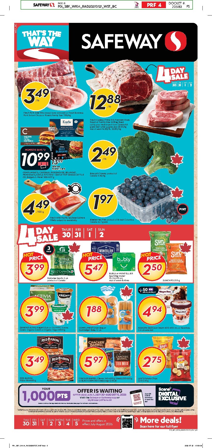 safeway - New Safeway Flyer for This Week – 2026-07-30 to 2026-08-05 - page: 1