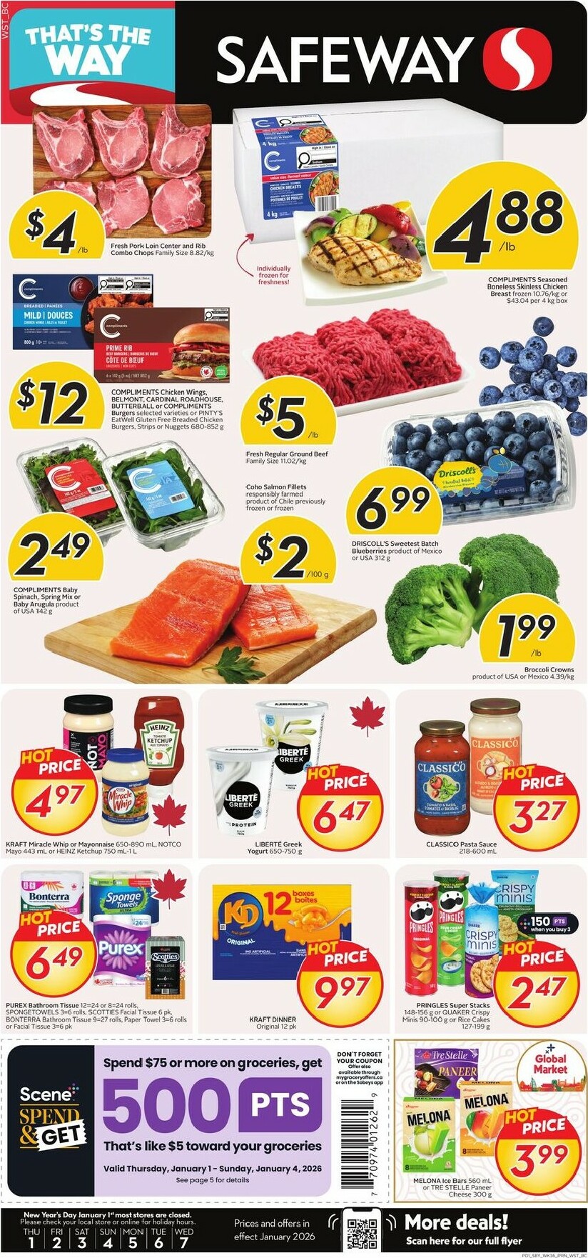 safeway - Safeway Flyer Valid From 01-01 to 01-07