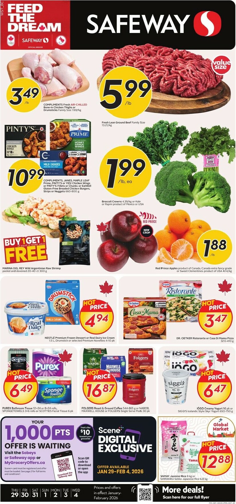 safeway - Safeway Flyer Valid From 01-29 to 02-04 - page: 1