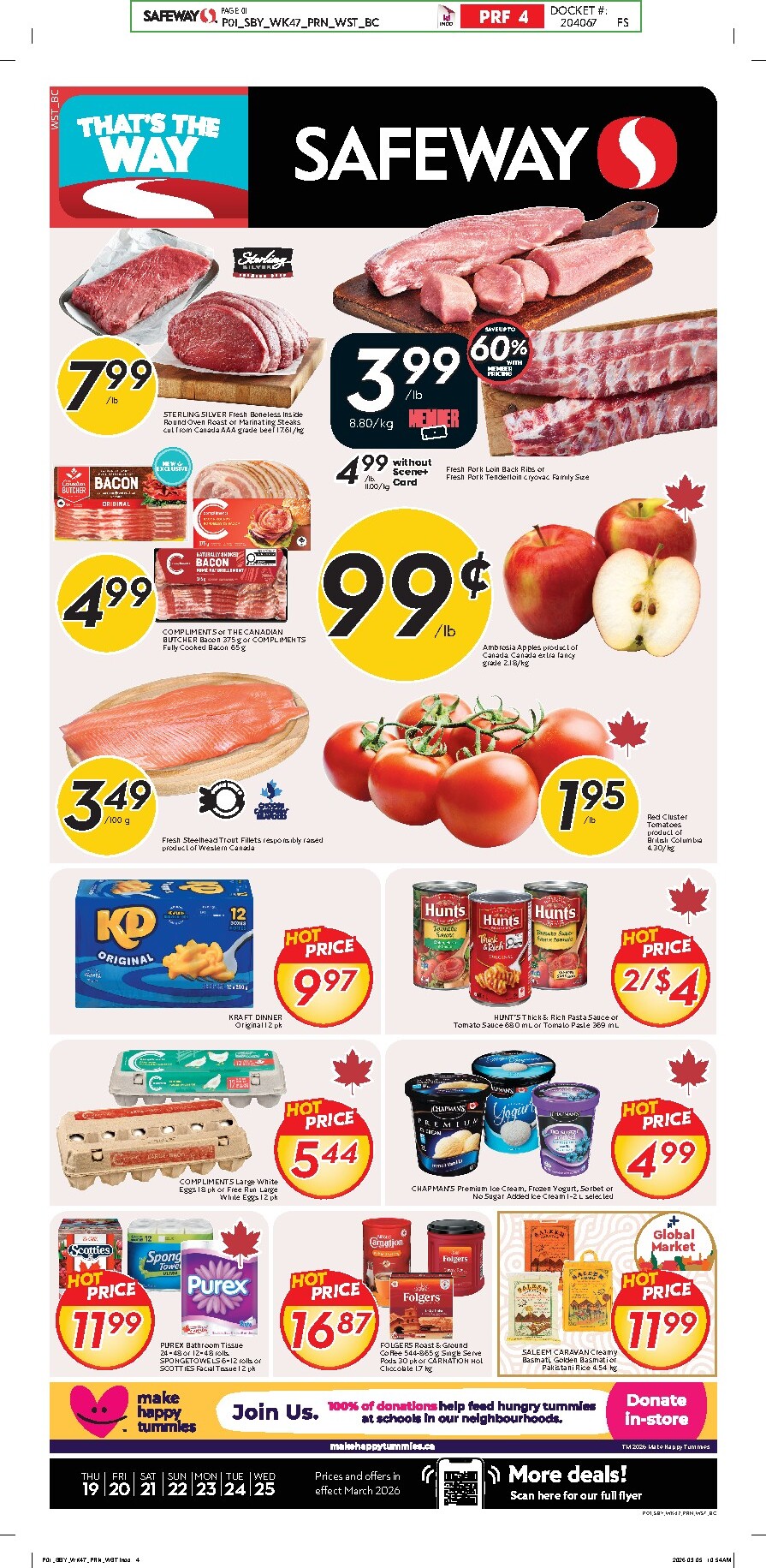 safeway - Safeway Flyer Valid From 2026-03-19 to 2026-03-25 - page: 1