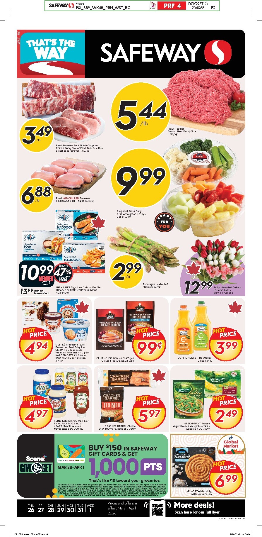 safeway - Safeway Flyer Valid From 2026-03-26 to 2026-04-01