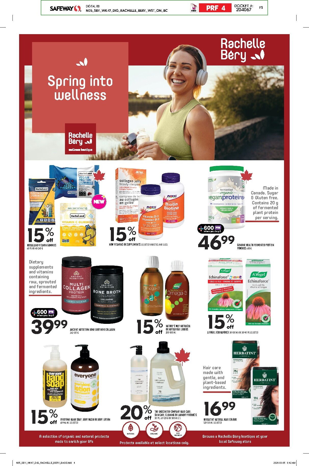 safeway - Safeway - Natural and Wellness Flyer Valid From 2026-03-19 to 2026-04-29 - page: 5