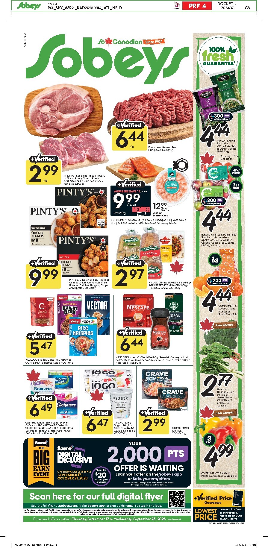sobeys - New Sobeys Flyer for This Week – 2026-09-17 to 2026-09-23 - page: 1