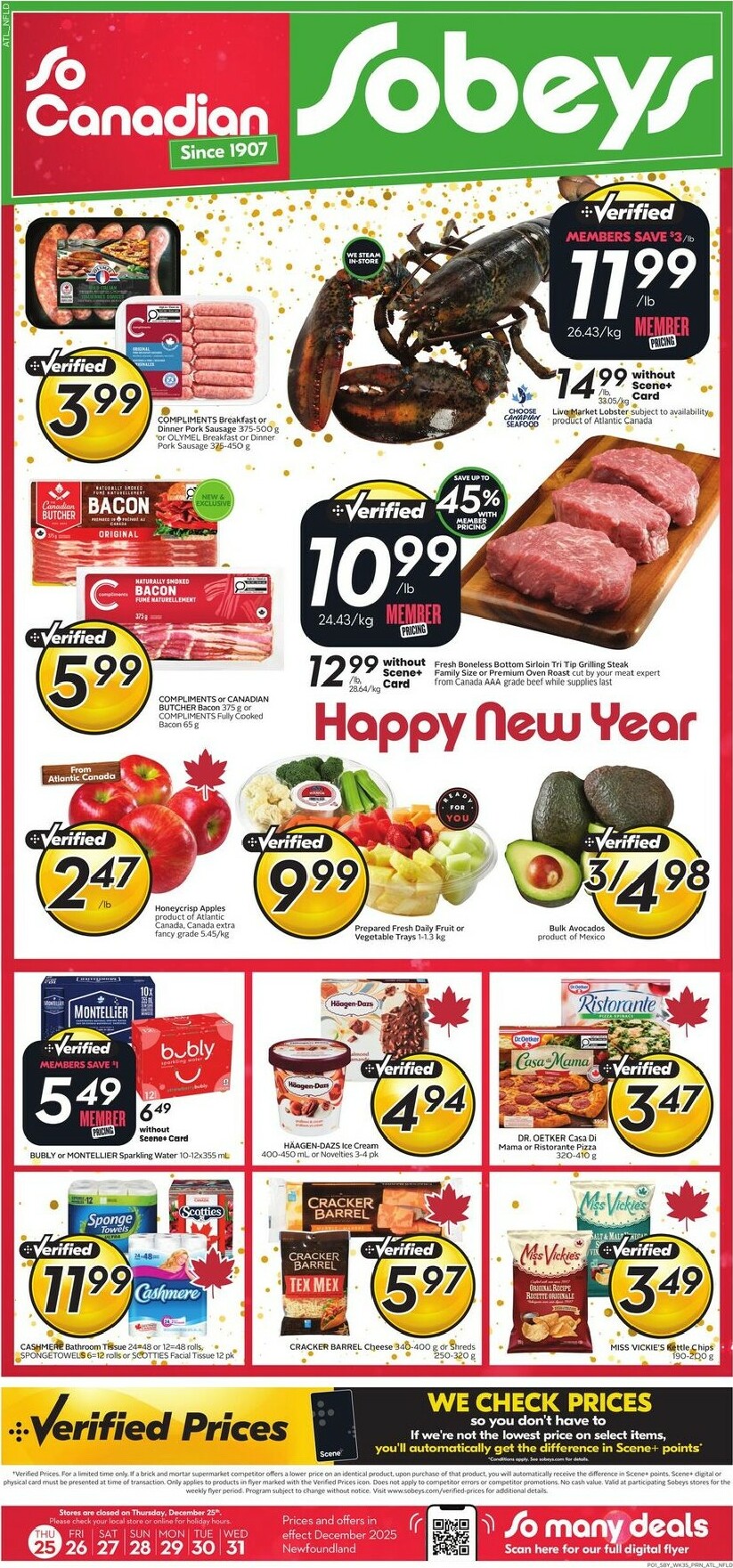 sobeys - Sobeys Flyer Valid From 12-25 to 12-31