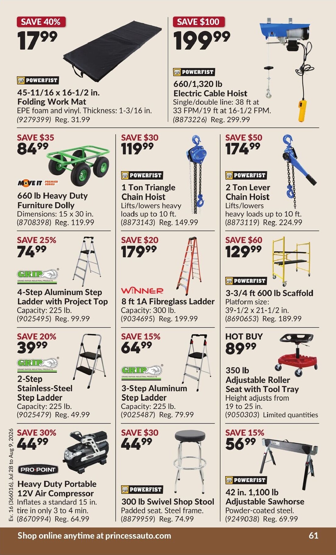 princess-auto - New Princess Auto Flyer for Next Week – 2026-07-28 to 2026-08-09 - page: 63