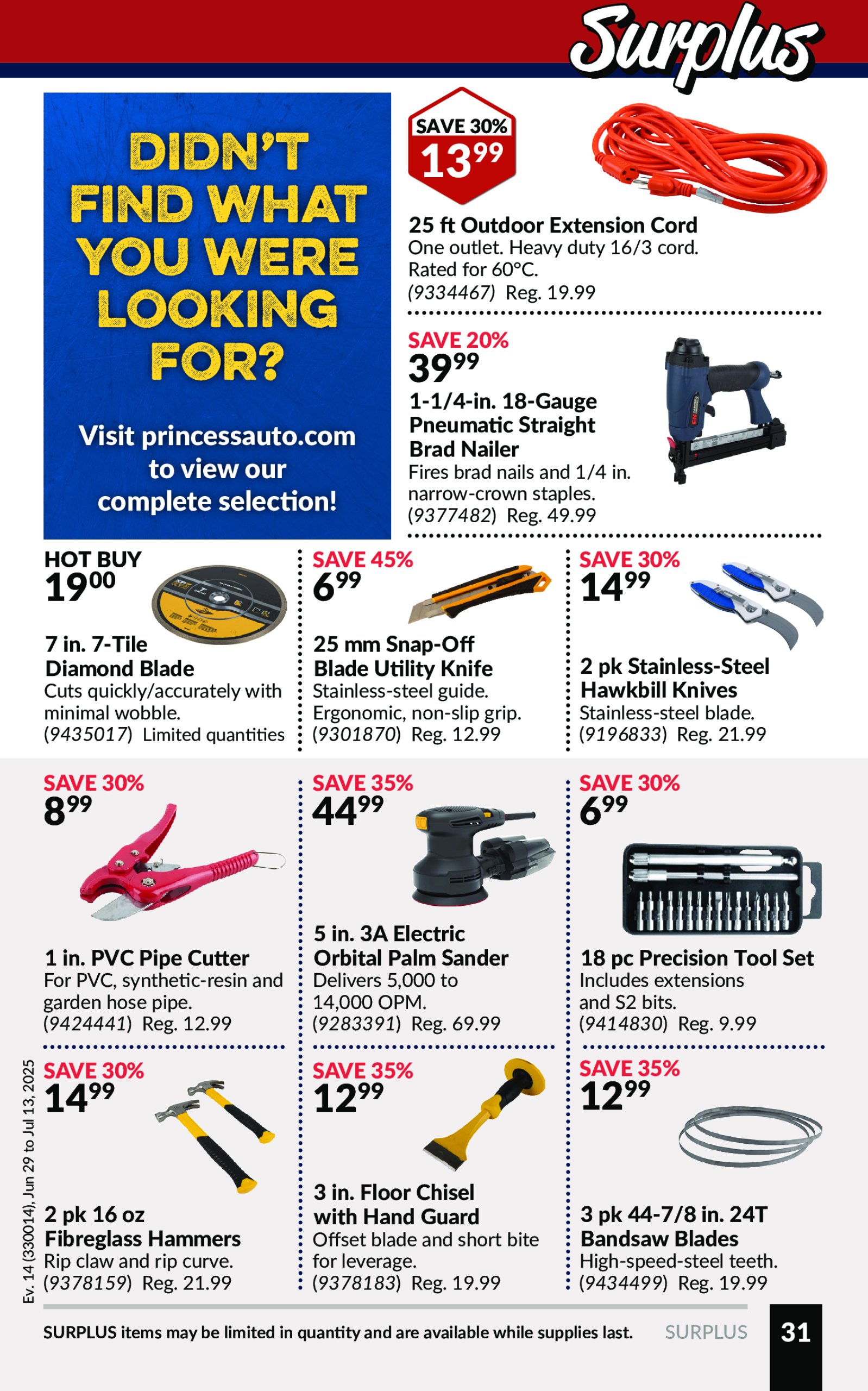 princess-auto - Princess Auto flyer valid from 06-29 - 07-13 - page: 35