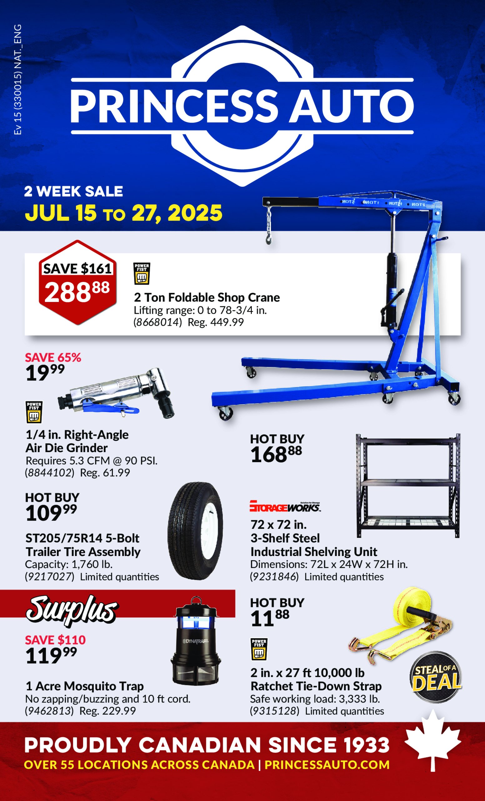 princess-auto - Princess Auto flyer valid from 07-15 - 07-27 - page: 1 princess-auto - Princess Auto flyer valid from 07-15 - 07-27 - page: 1