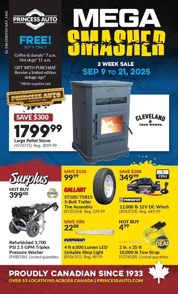 princess-auto - Princess Auto flyer valid from 09-09 - 09-21