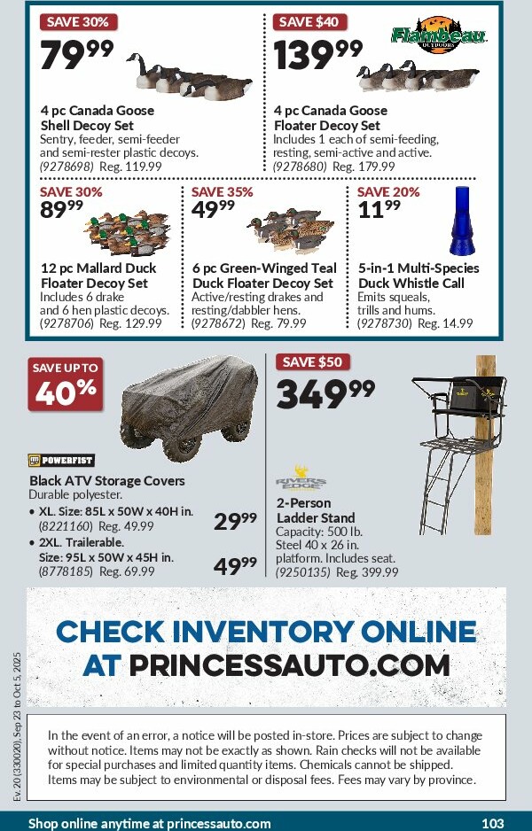 princess-auto - Princess Auto flyer valid from 09-23 - 10-05 - page: 107