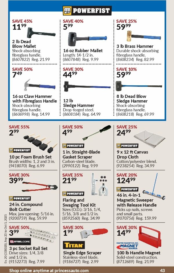 princess-auto - Princess Auto flyer valid from 09-23 - 10-05 - page: 47