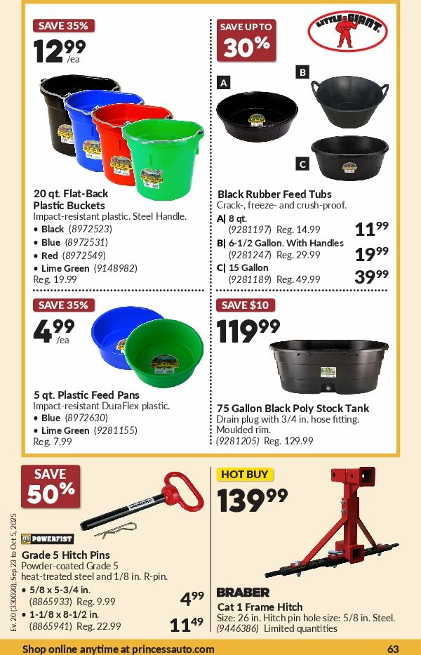 princess-auto - Princess Auto flyer valid from 09-23 - 10-05 - page: 67