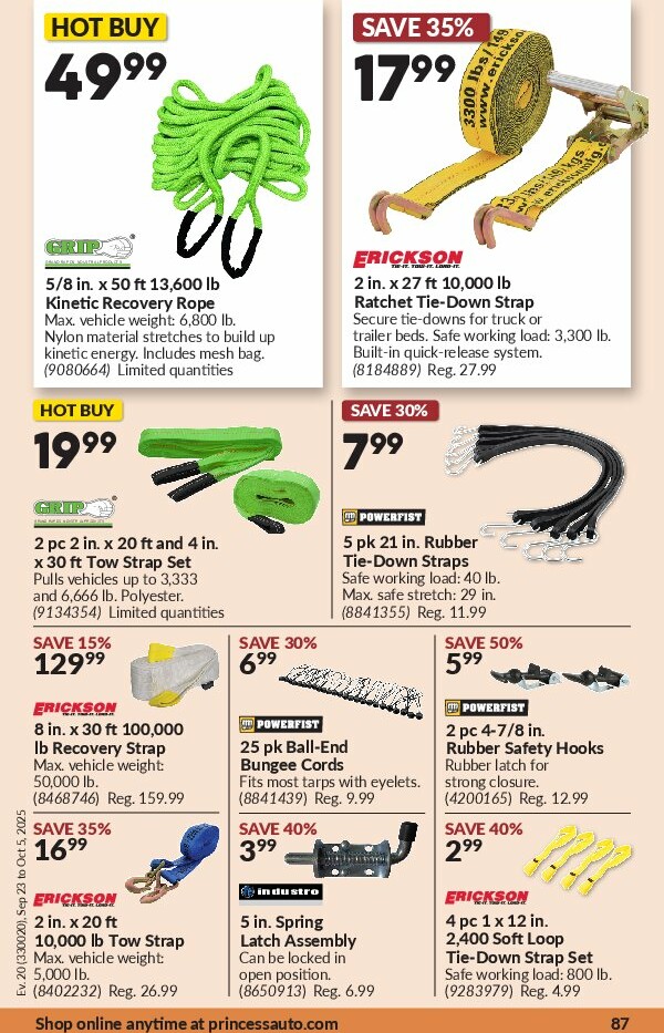 princess-auto - Princess Auto flyer valid from 09-23 - 10-05 - page: 91