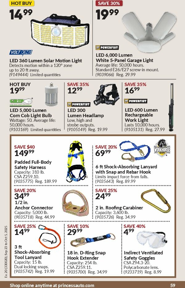 princess-auto - Princess Auto flyer valid from 09-23 - 10-05 - page: 63