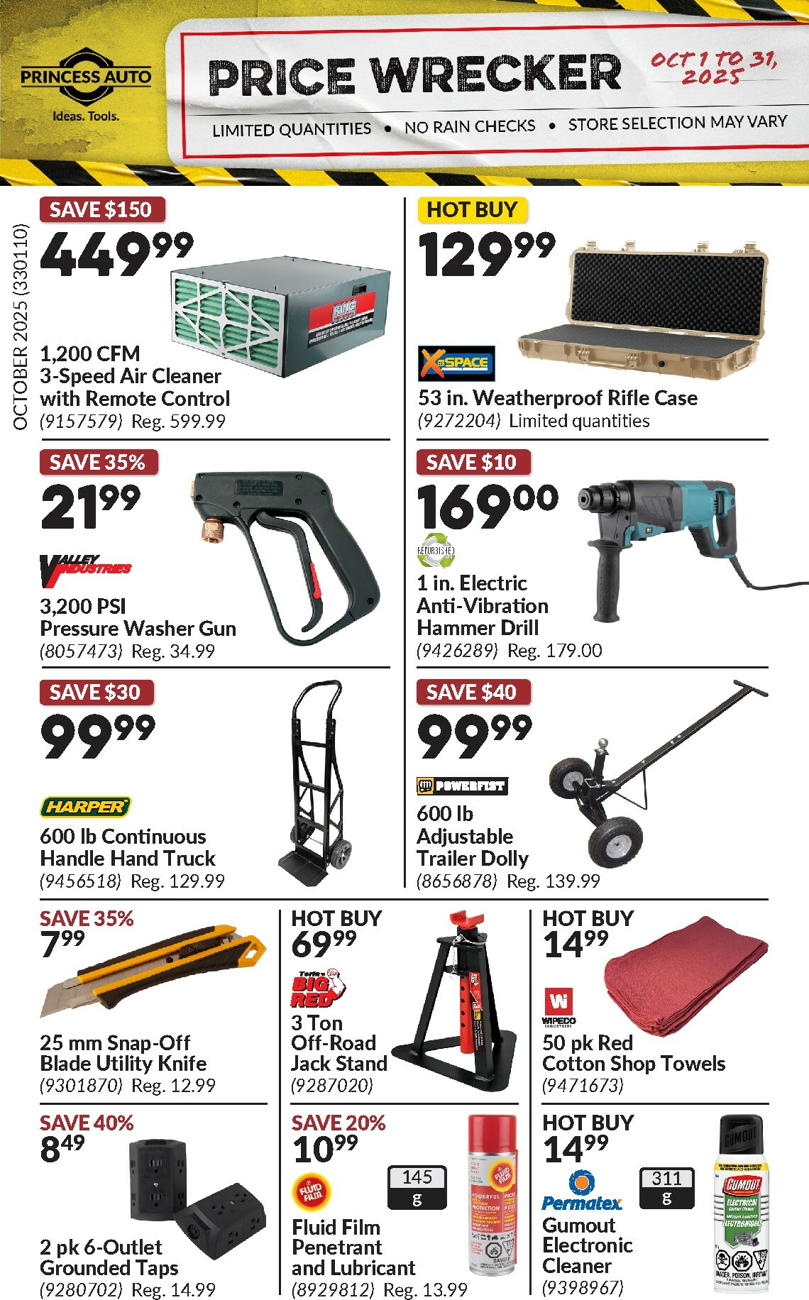 princess-auto - Princess Auto - Price Wrecker flyer valid from 10-01 - 10-31
