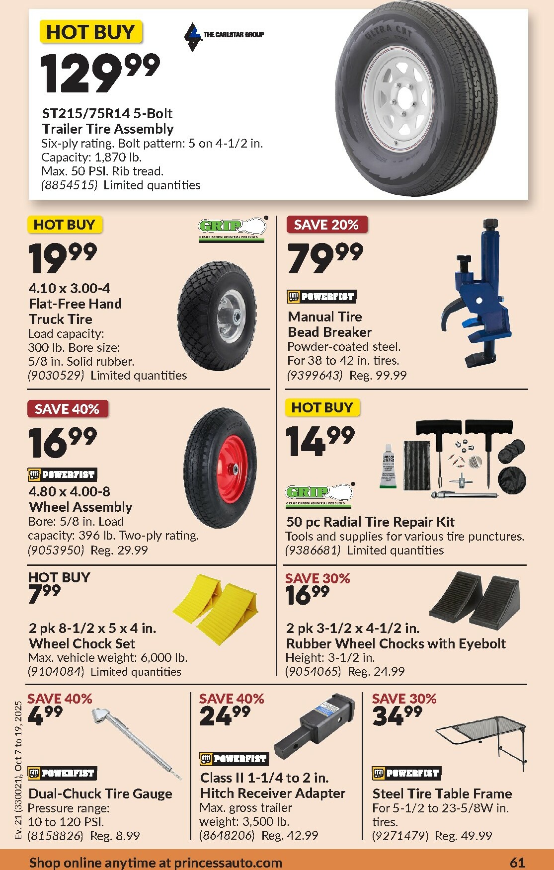 princess-auto - Princess Auto flyer valid from 10-07 - 10-19 - page: 64