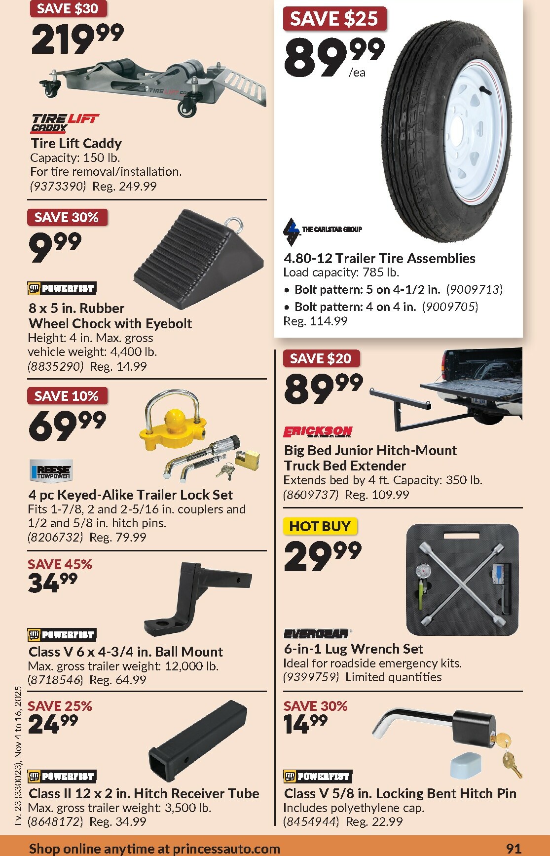 princess-auto - Princess Auto Flyer Valid From 11-04 to 11-16 - page: 95