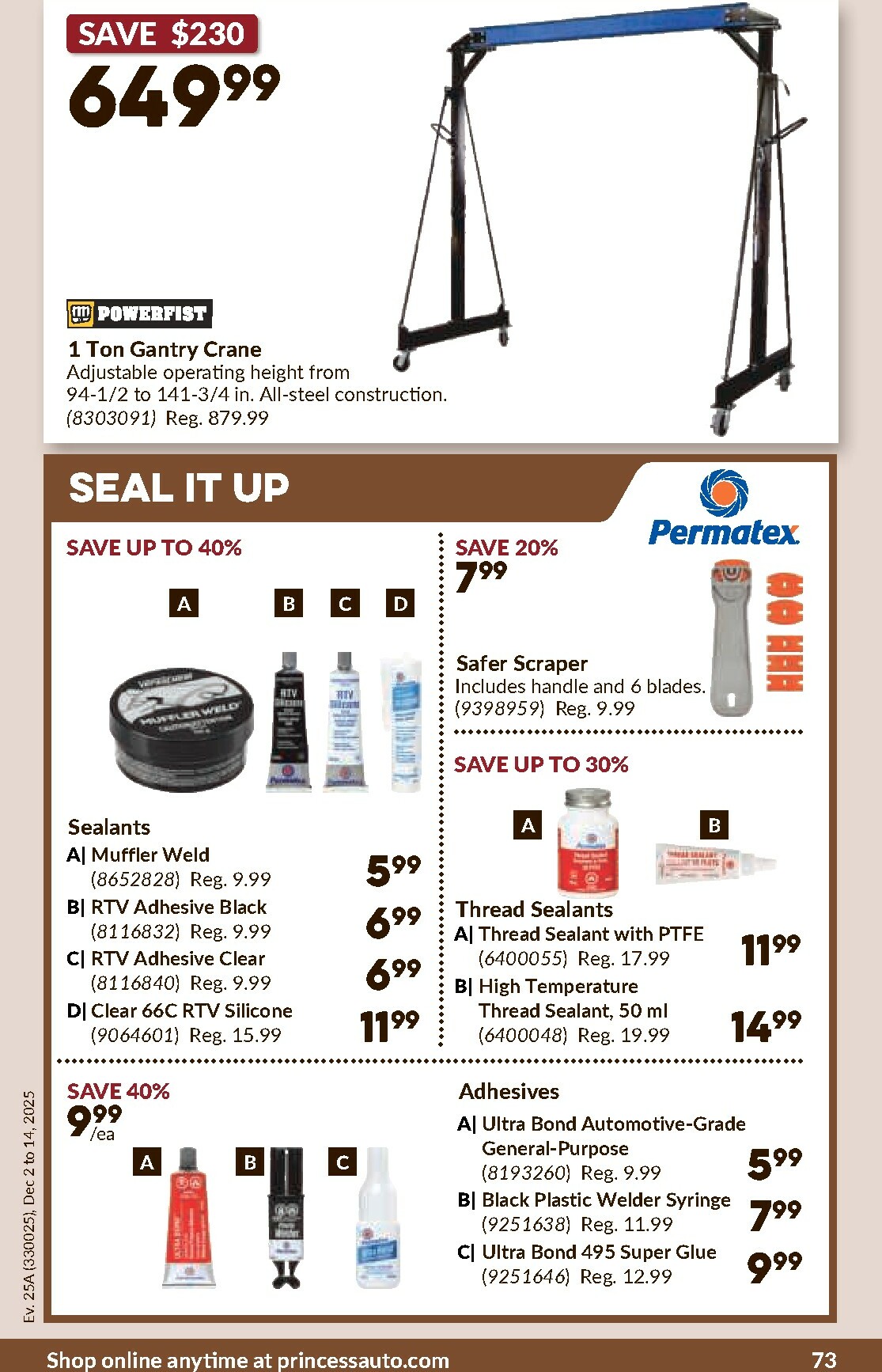 princess-auto - Princess Auto Flyer Valid From 12-02 to 12-14 - page: 77