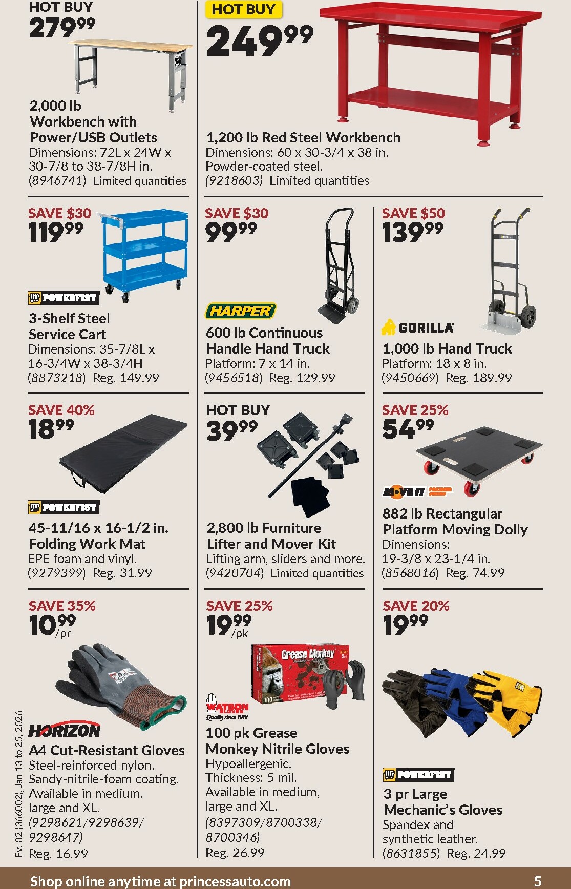 princess-auto - Princess Auto Flyer Valid From 01-13 to 01-25 - page: 9