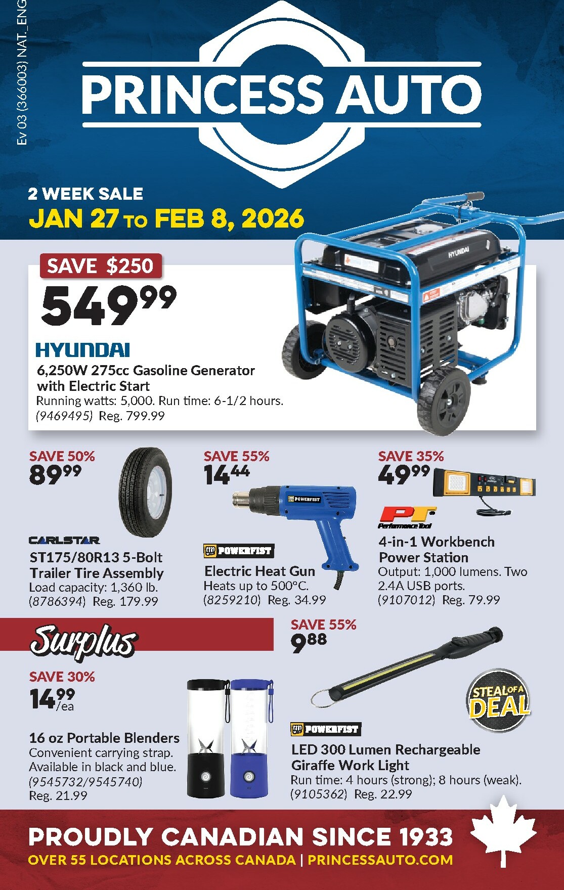 princess-auto - Princess Auto Flyer Valid From 01-27 to 02-08 - page: 1