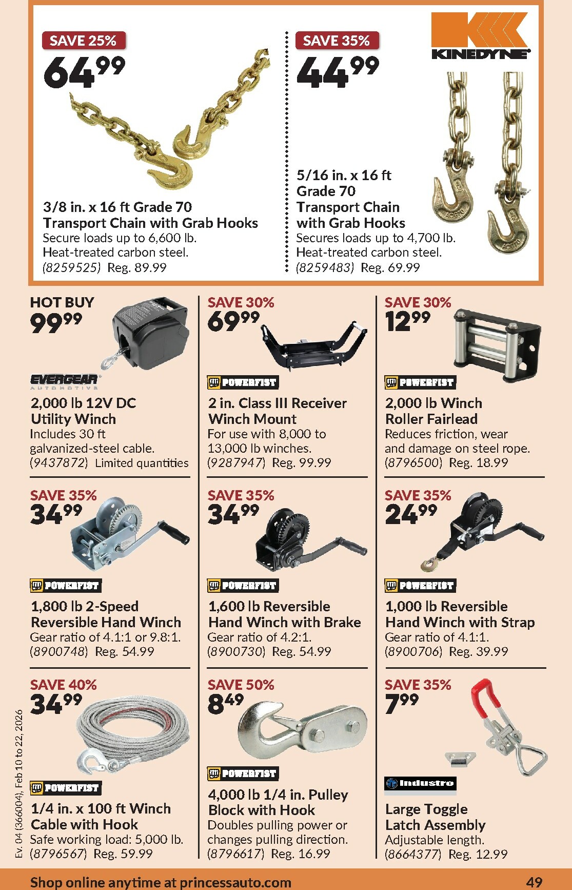 princess-auto - Princess Auto Flyer Valid From 2026-02-10 to 2026-02-22 - page: 52