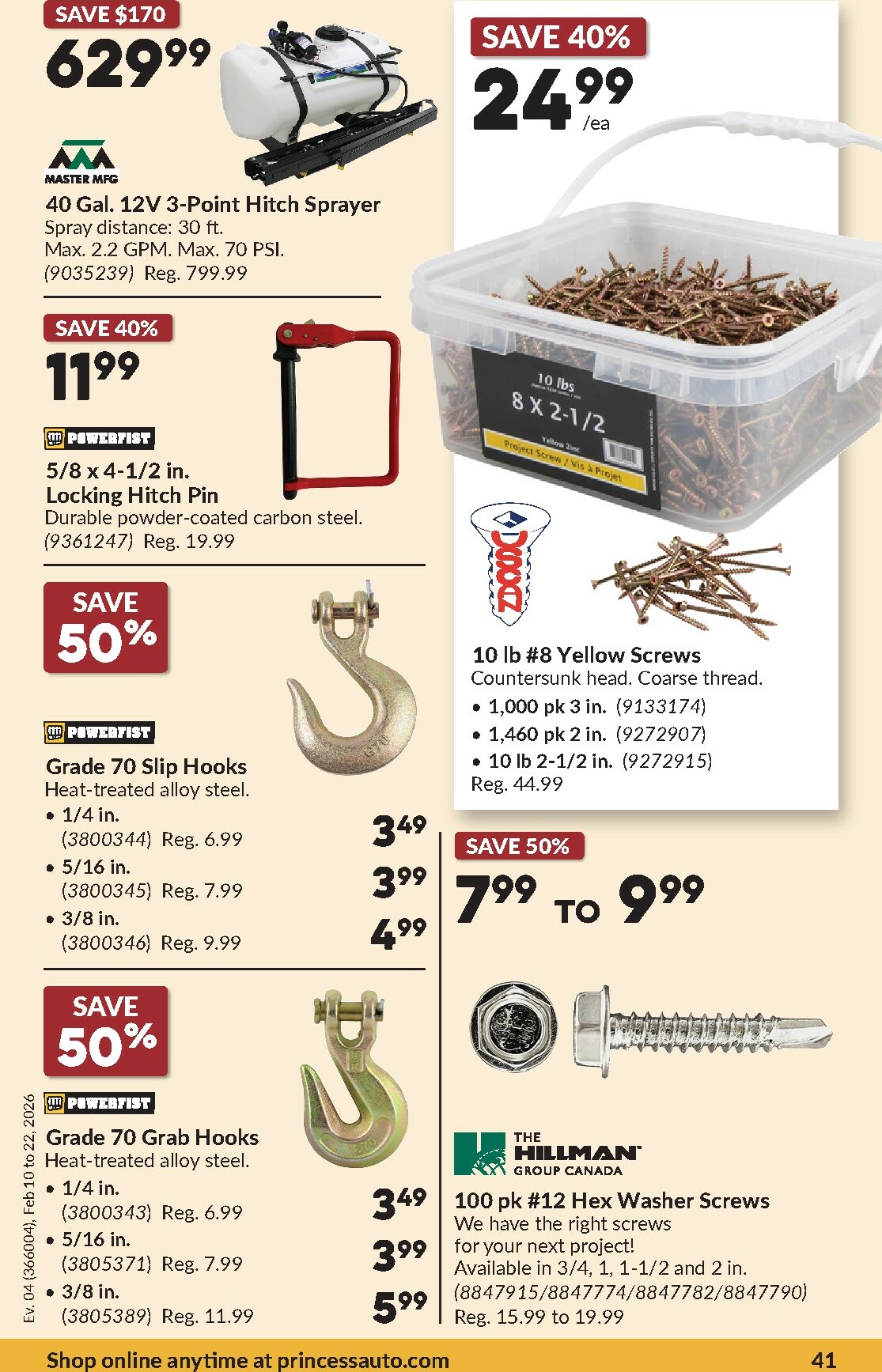 princess-auto - Princess Auto Flyer Valid From 2026-02-10 to 2026-02-22 - page: 44