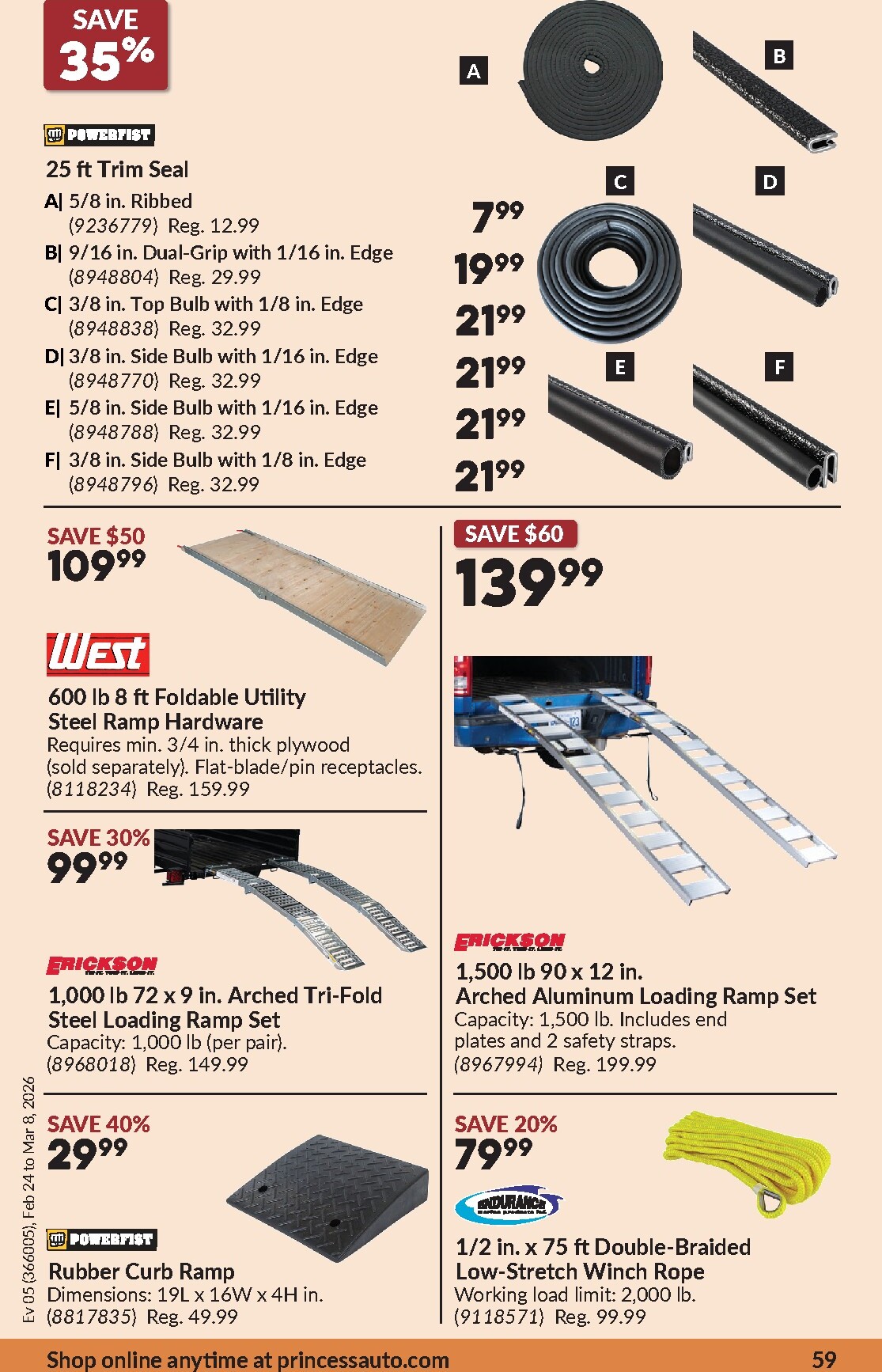 princess-auto - Princess Auto Flyer Valid From 2026-02-24 to 2026-03-08 - page: 62