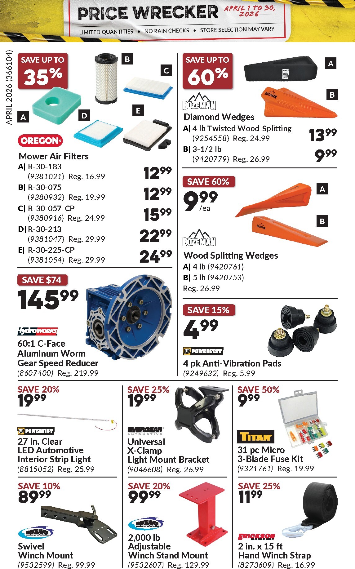princess-auto - Princess Auto - Price Wrecker Flyer Valid From 2026-04-01 to 2026-04-30 - page: 31