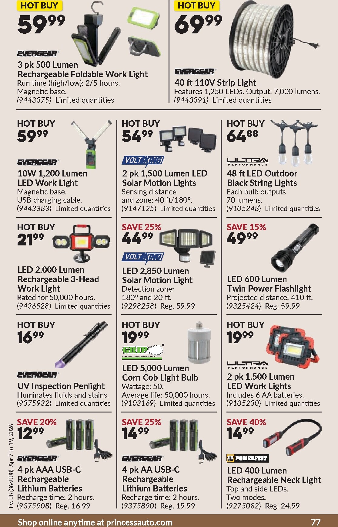 princess-auto - Princess Auto Flyer Valid From 2026-04-07 to 2026-04-19 - page: 80