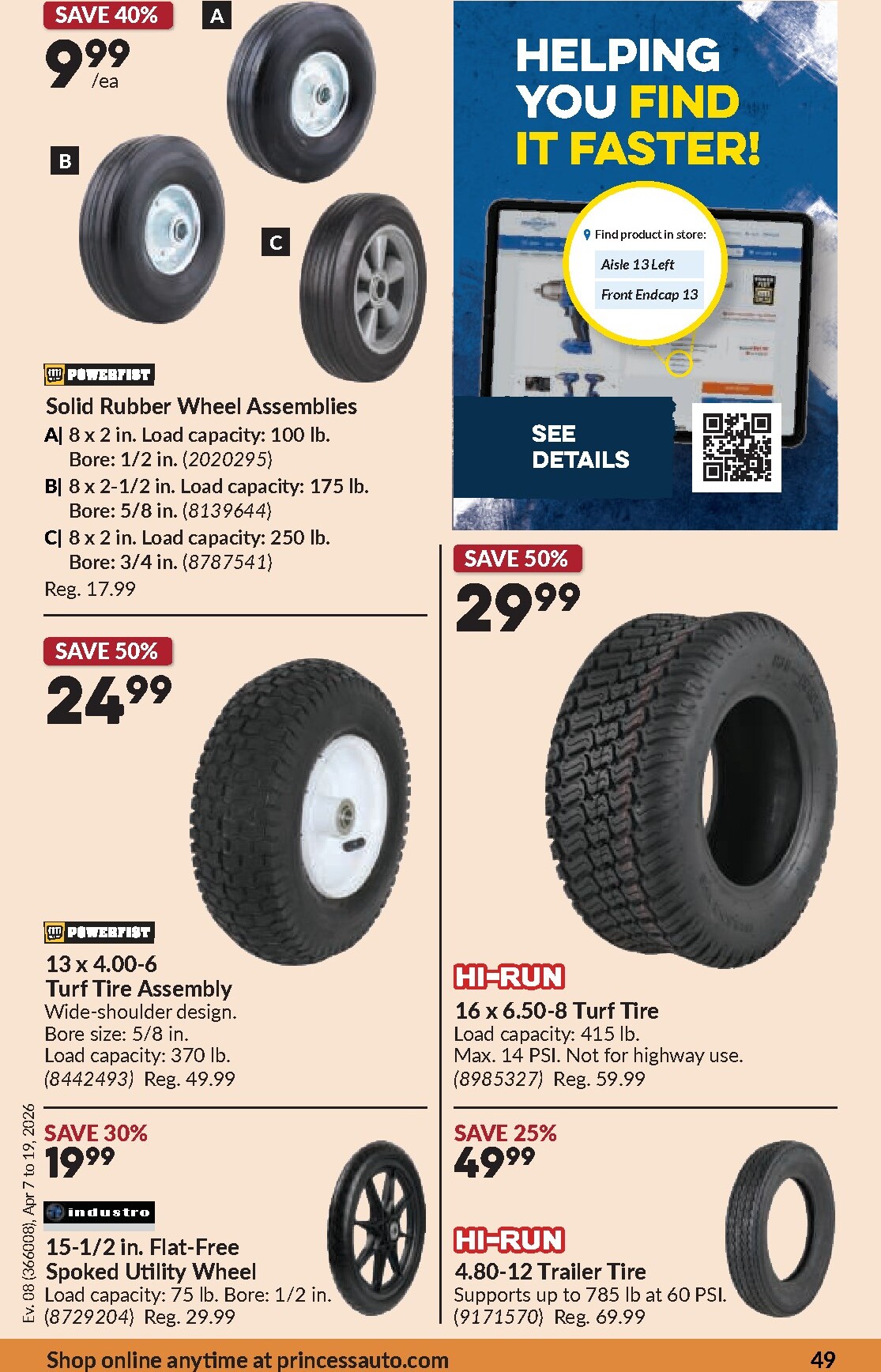 princess-auto - Princess Auto Flyer Valid From 2026-04-07 to 2026-04-19 - page: 52