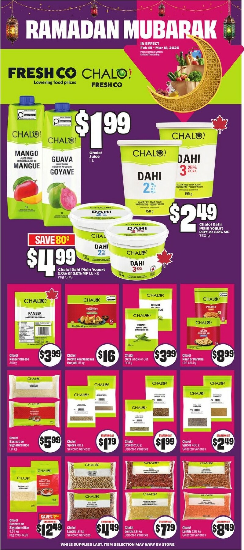 freshco - Freshco - Ramadan Mubarak Flyer Valid From 2026-02-19 to 2026-03-18