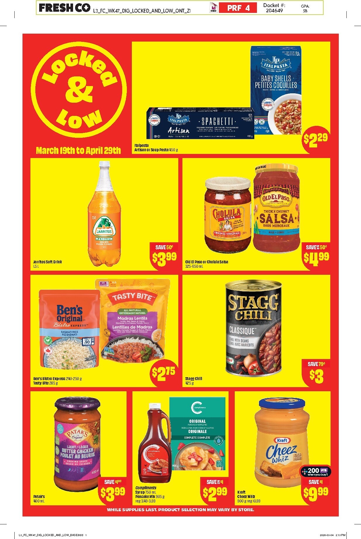freshco - Freshco - Locked & Low Flyer Valid From 2026-03-19 to 2026-04-29 - page: 3