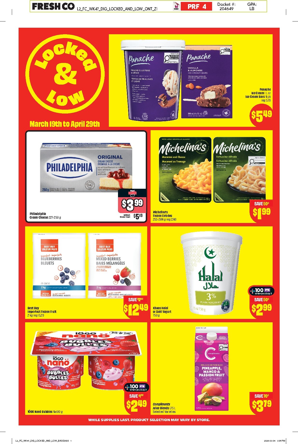 freshco - Freshco - Locked & Low Flyer Valid From 2026-03-19 to 2026-04-29 - page: 2