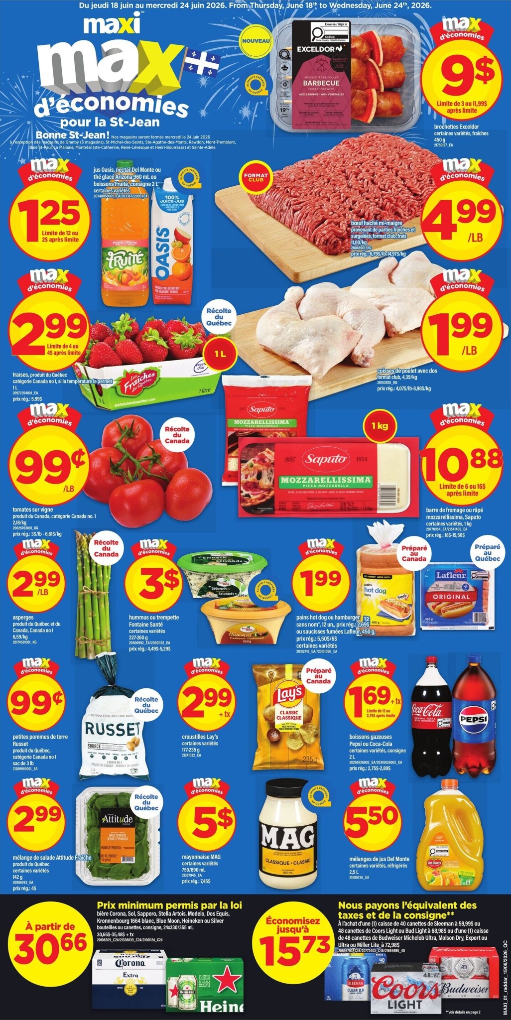 maxi - New Maxi - Weekly Flyer - Valid Thursday, June 18 - Wednesday, June 24 Flyer for This Week – 2026-06-18 to 2026-06-25