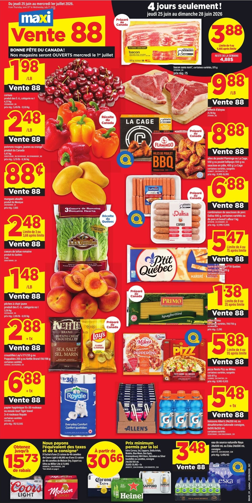 maxi - New Maxi - Weekly Flyer - Valid Thursday, June 25 - Wednesday, July 1 Flyer for This Week – 2026-06-25 to 2026-07-02