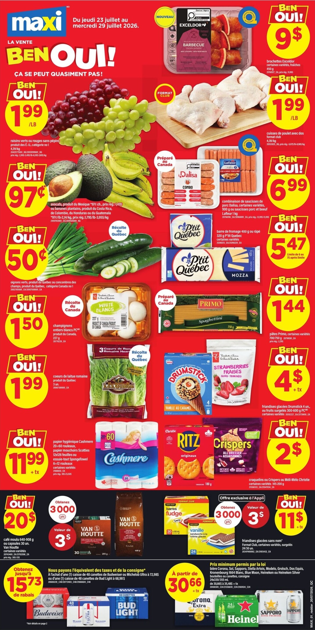 maxi - New Maxi - Weekly Flyer - Valid Thursday, July 23 - Wednesday, July 29 Flyer for This Week – 2026-07-23 to 2026-07-30
