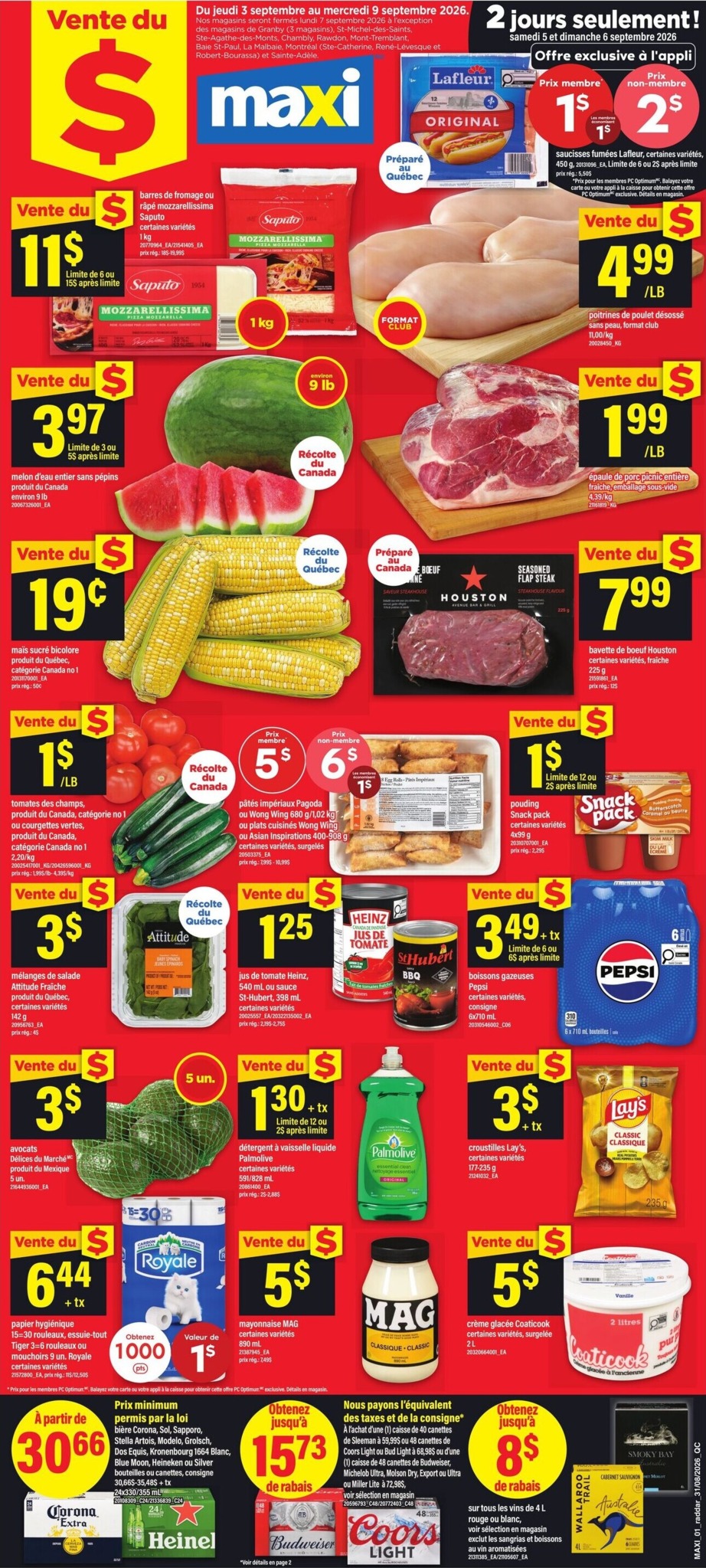 maxi - New Maxi Flyer for This Week – 2026-09-03 to 2026-09-09