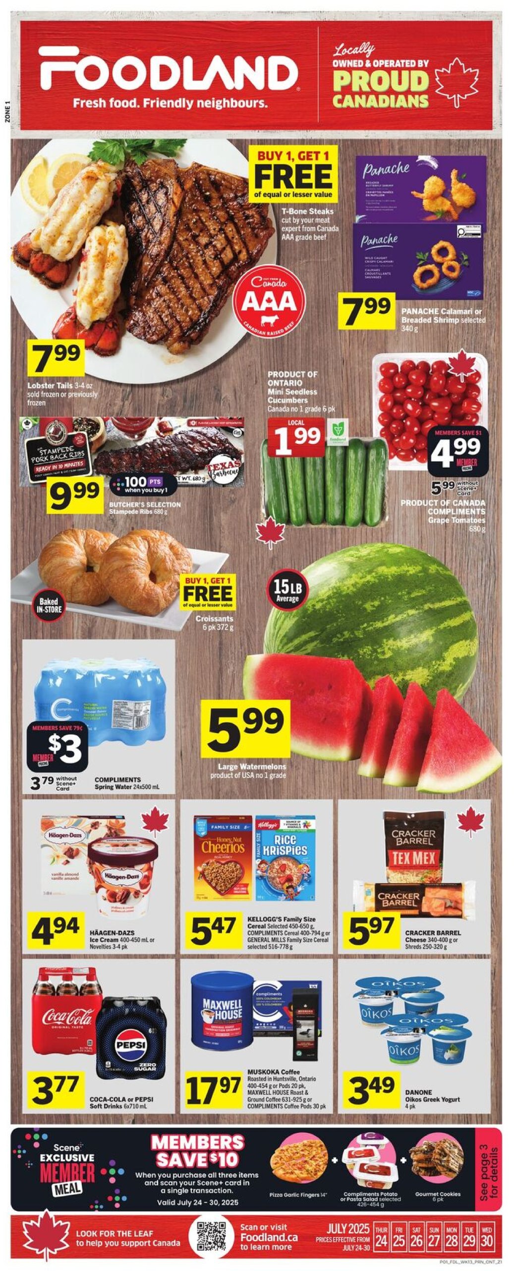 foodland - Foodland flyer valid from 07-24 - 07-30 - page: 1