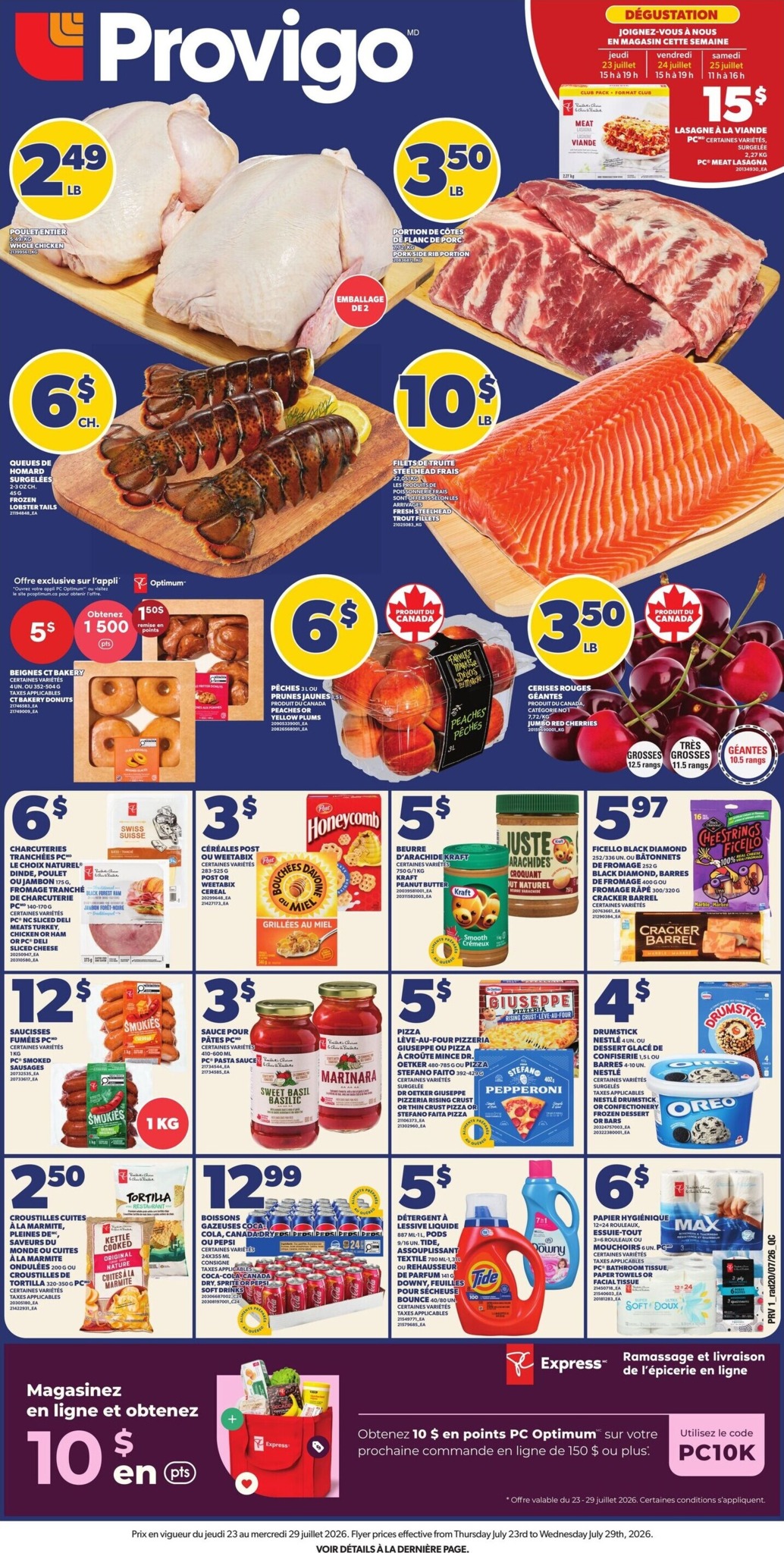 provigo - New Provigo - Weekly Flyer - Valid Thursday, July 23 - Wednesday, July 29 Flyer for This Week – 2026-07-23 to 2026-07-30