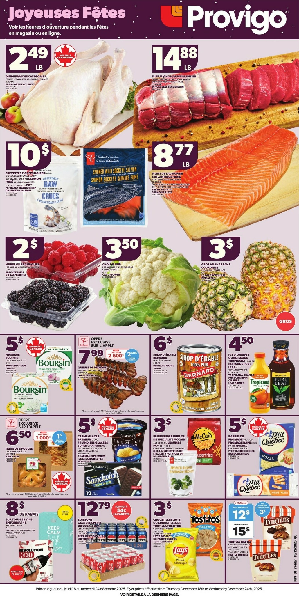 provigo - Provigo Flyer Valid From 12-18 to 12-24