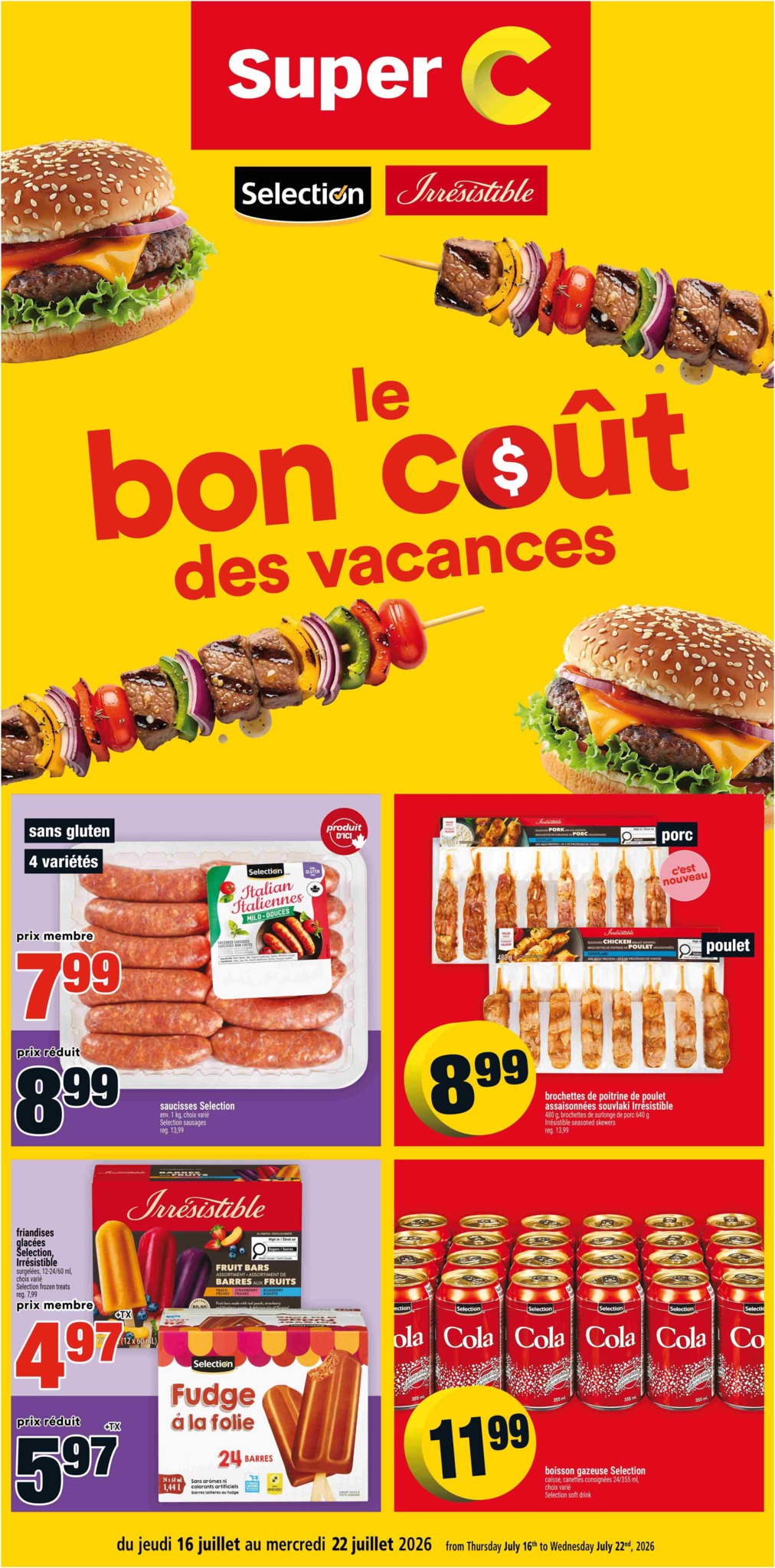 super-c - New Super C - Cahier Marques Privées Flyer for This Week – 2026-07-16 to 2026-07-22