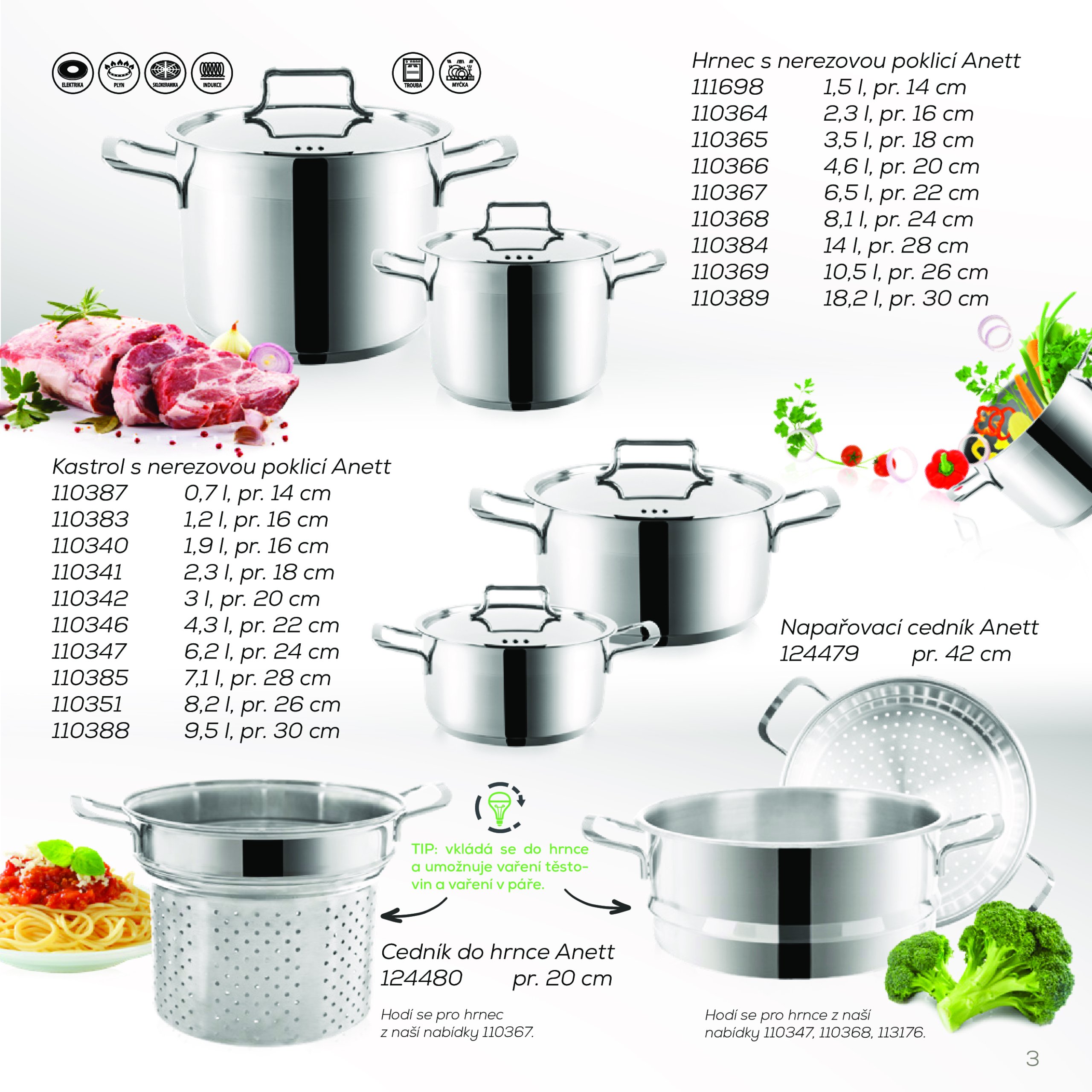 orion - Leták Orion - Nerezové nádobí od 01.01. do 31.12. - page: 3