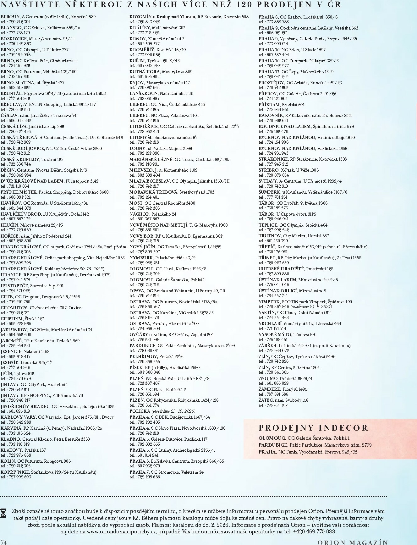 orion - Leták Orion od 01.10. do 31.01. - page: 74