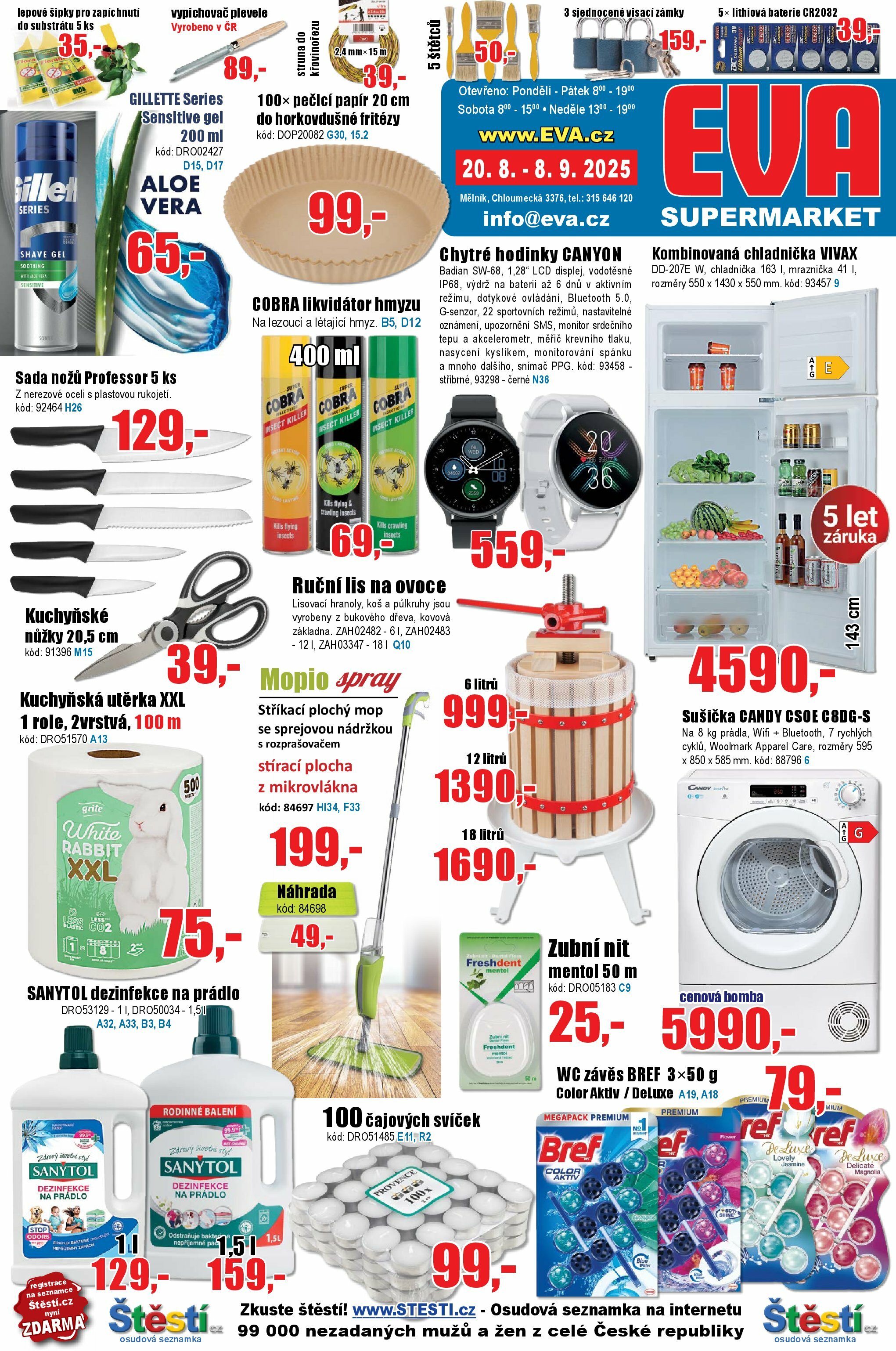 eva-cz - Leták EVA.cz od 20.08. do 08.09.