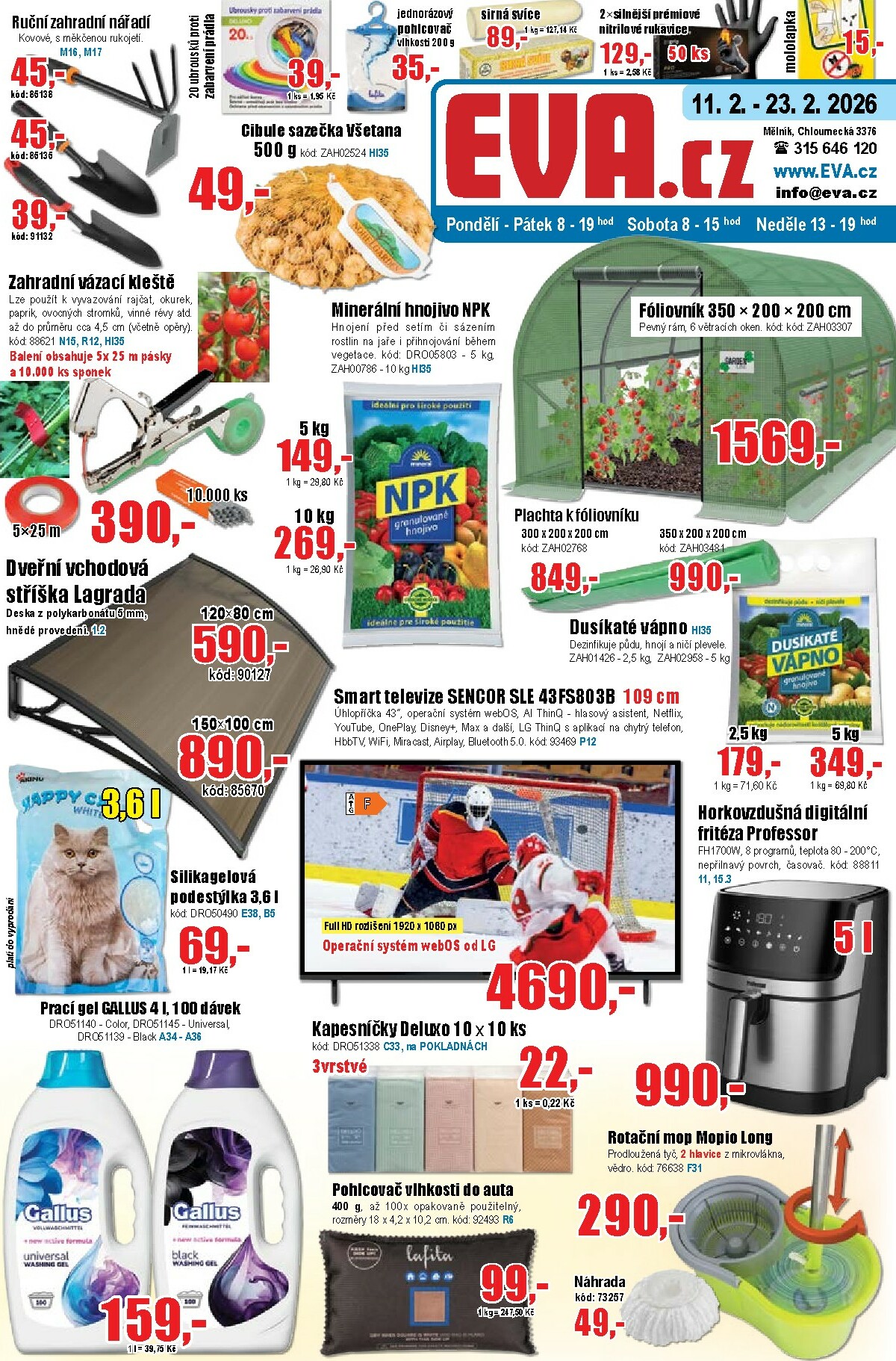 eva-cz - EVA.cz leták platný od středy 11.02.2026 do pondělí 23.02.2026