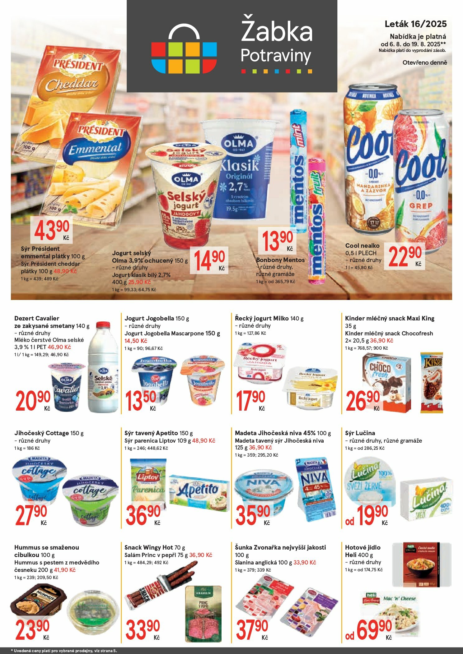 zabka - Leták Žabka od 06.08. do 19.08.